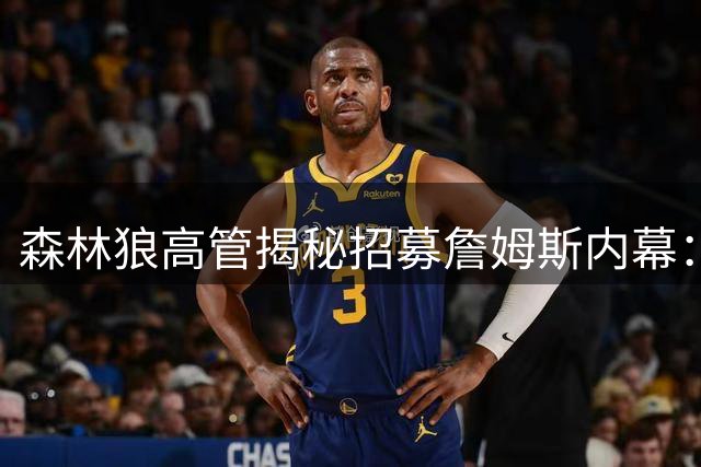 森林狼高管揭秘招募詹姆斯内幕：阵容契合却遭截胡